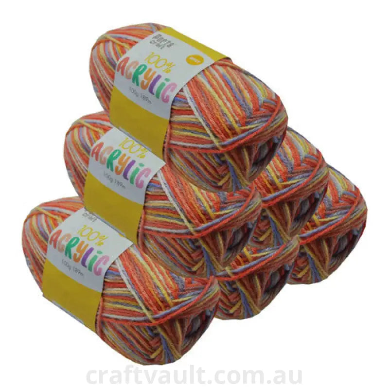 Acrylic Yarn 100g 189m 8ply Applejack