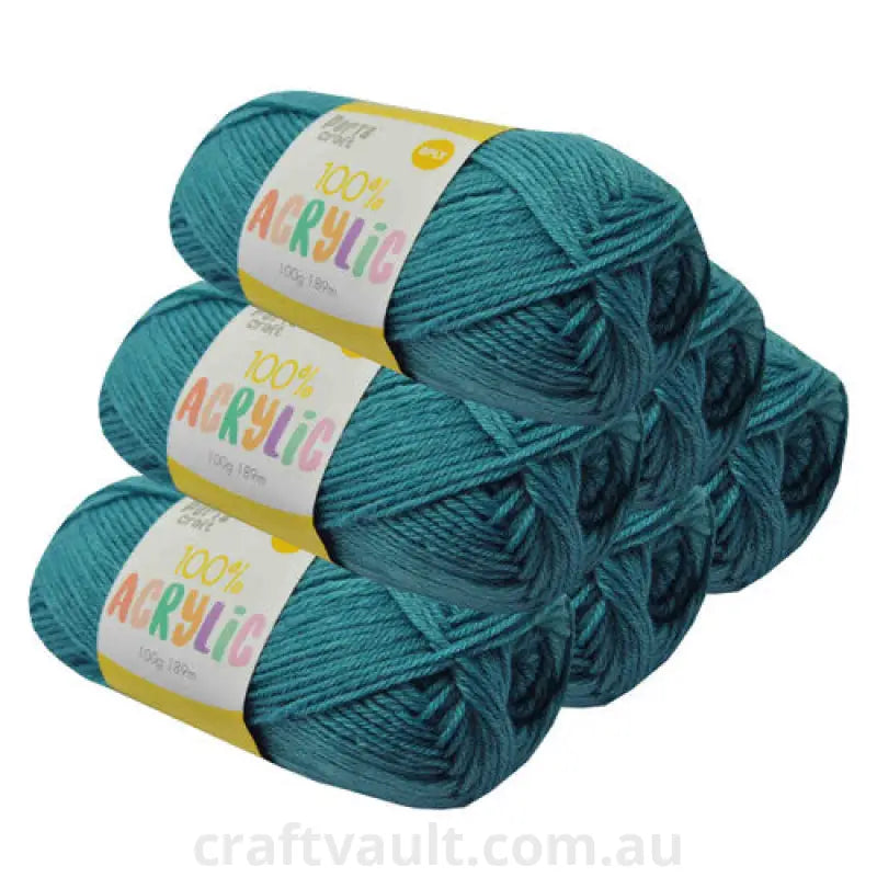 Acrylic Yarn 100g 189m 8ply Aqua