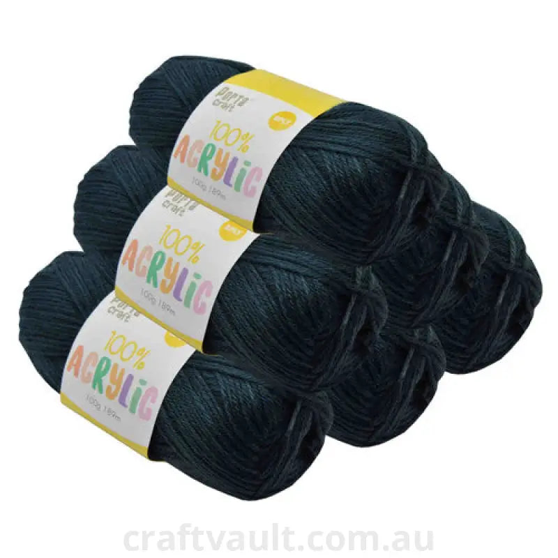 Acrylic Yarn 100g 189m 8ply Bottle Green