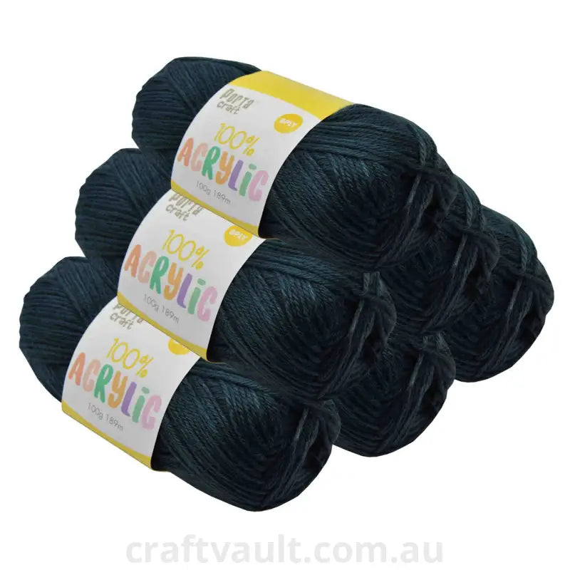 Acrylic Yarn 100g 189m 8ply Bottle Green