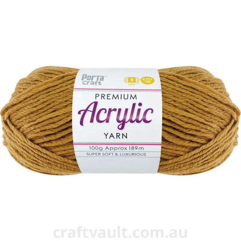 Acrylic Yarn 100g 189m 8ply Caramilk