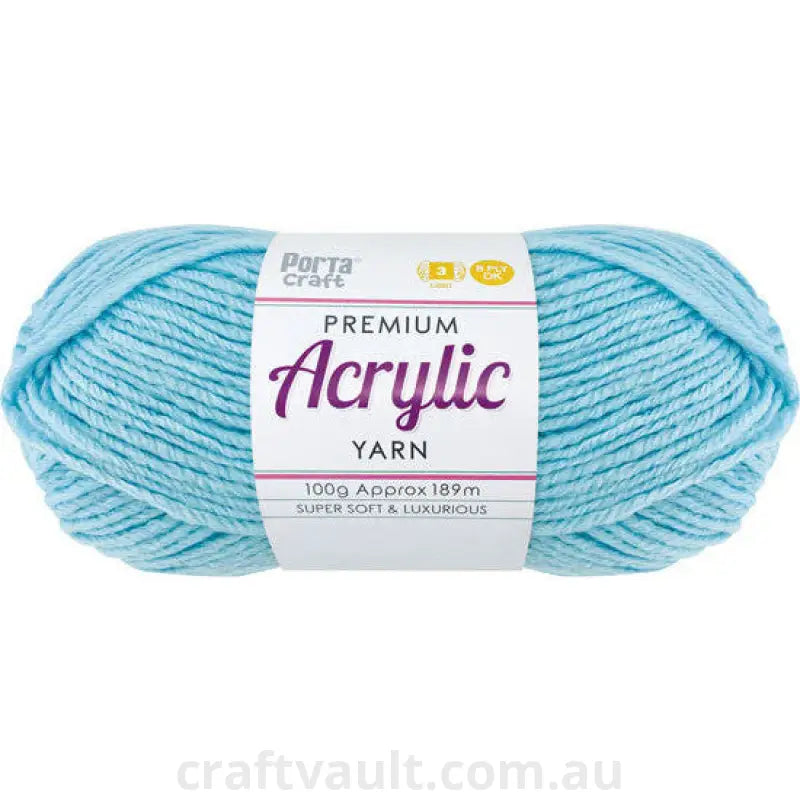 Acrylic Yarn 100g 189m 8ply Cool Blue