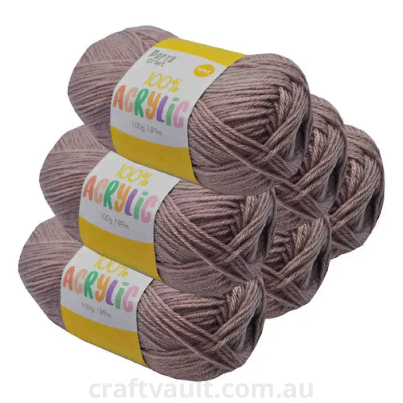 Acrylic Yarn 100g 189m 8ply Fawn