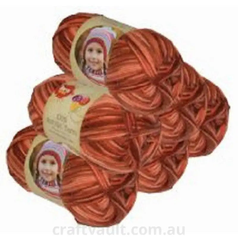 Acrylic Yarn 100g 189m 8ply Fire