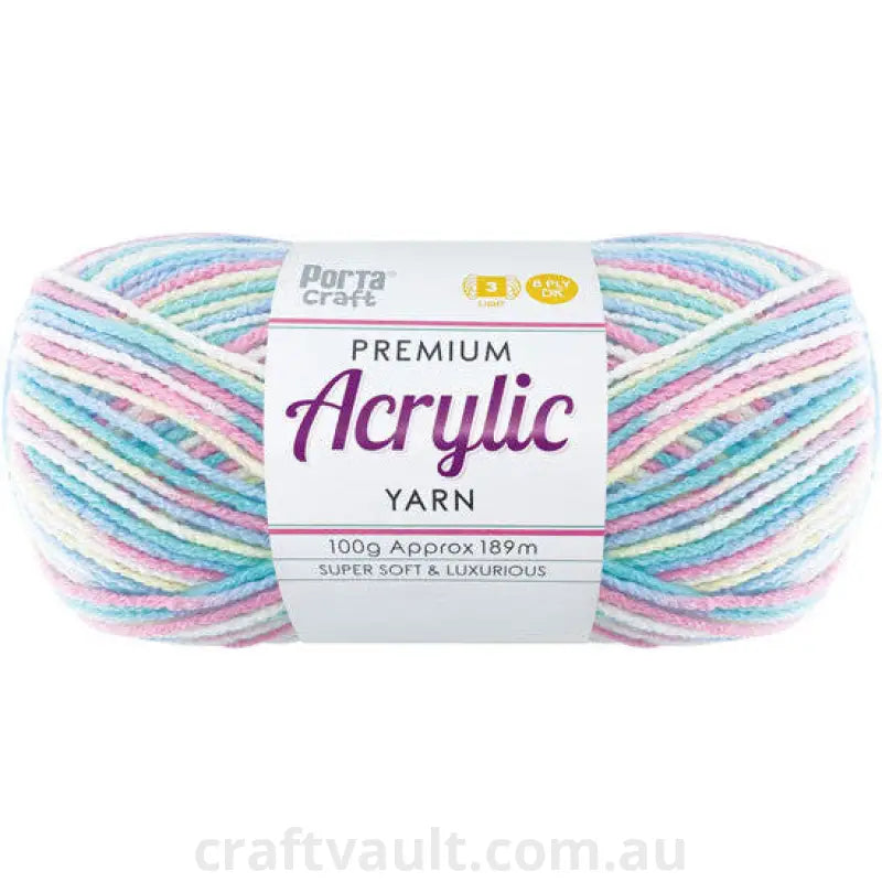 Acrylic Yarn 100g 189m 8ply Flutterby