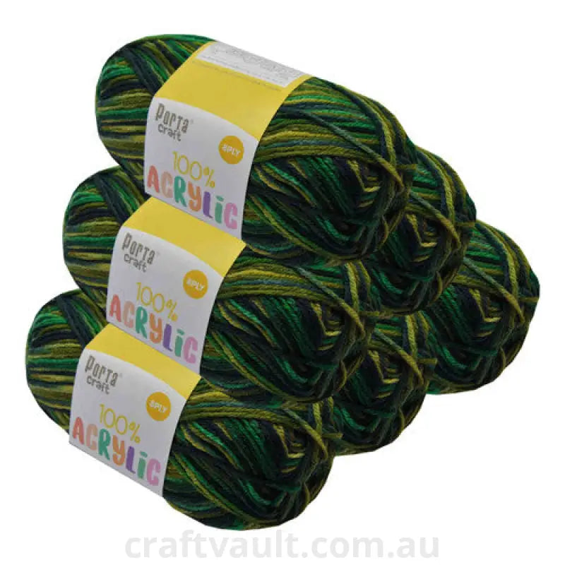 Acrylic Yarn 100g 189m 8ply Forrest Green