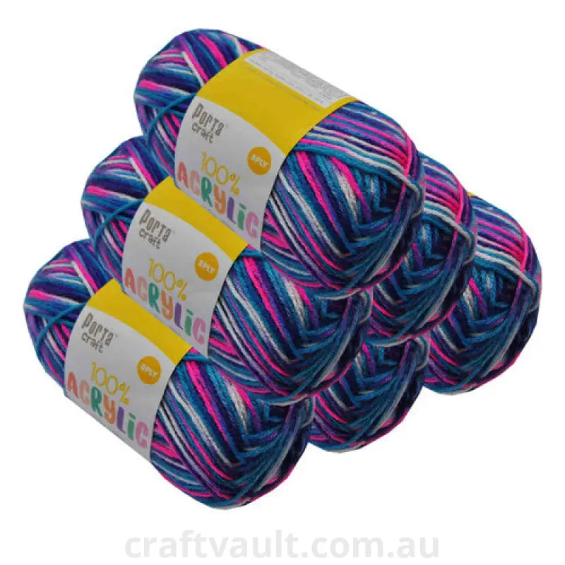 Acrylic Yarn 100g 189m 8ply Gobstopper
