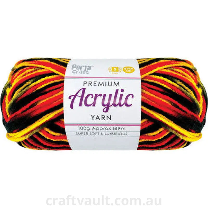 Acrylic Yarn 100g 189m 8ply Indigenous