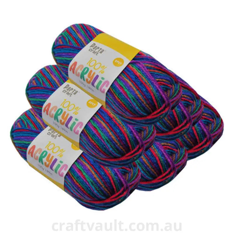 Acrylic Yarn 100g 189m 8ply Jelly Belly