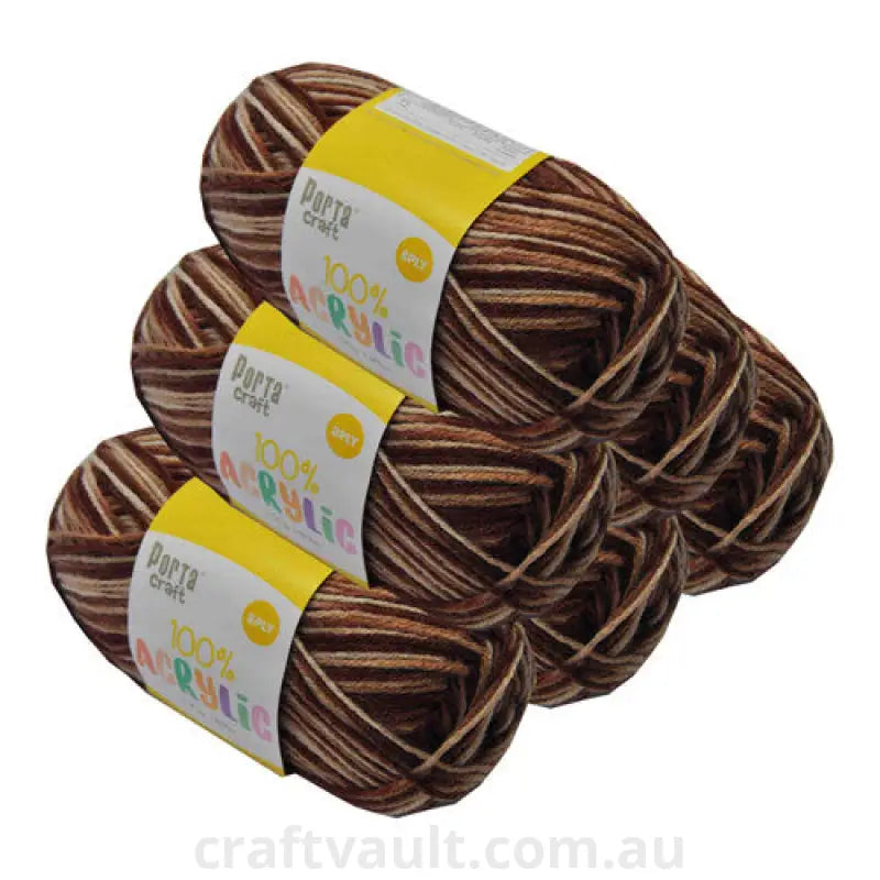 Acrylic Yarn 100g 189m 8ply Mahogany