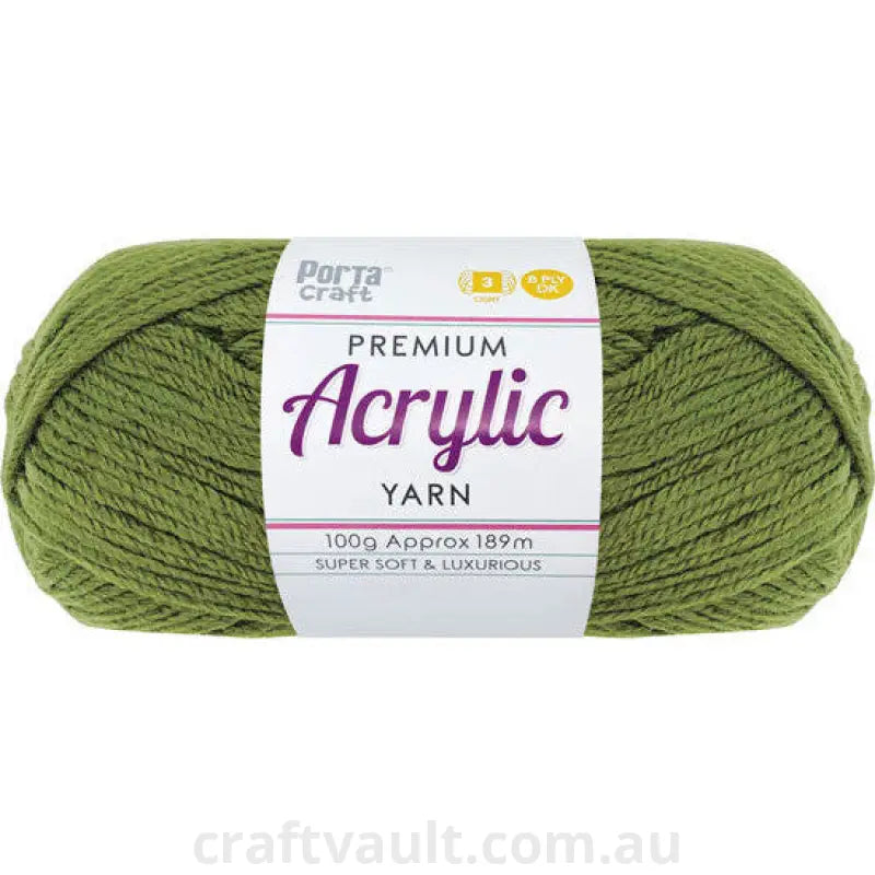 Acrylic Yarn 100g 189m 8ply Pine