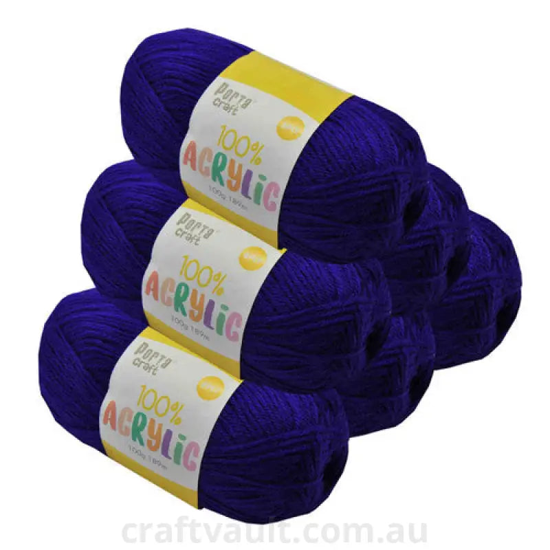 Acrylic Yarn 100g 189m 8ply Purple Surprise