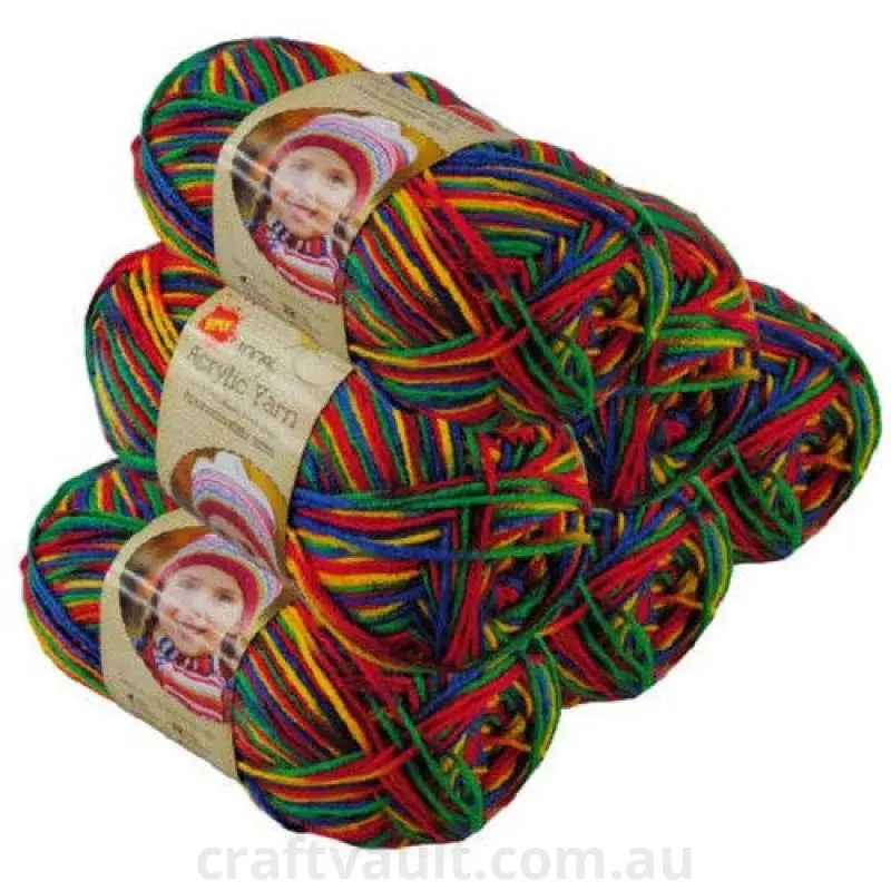 Acrylic Yarn 100g 189m 8ply Retro Lego