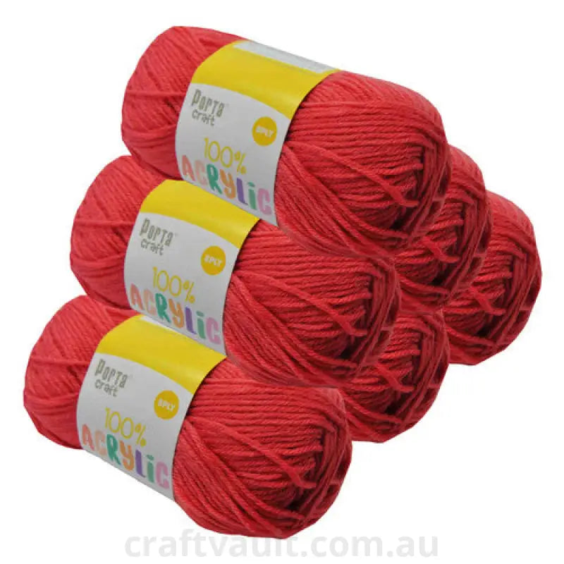 Acrylic Yarn 100g 189m 8ply Salmon