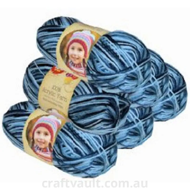 Acrylic Yarn 100g 189m 8ply Sapphire