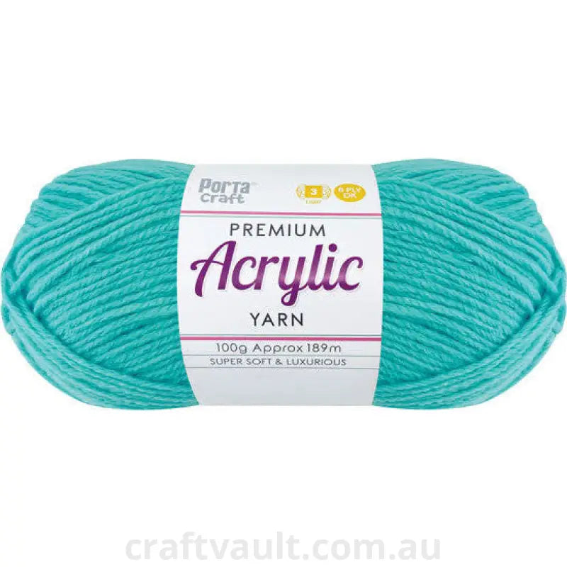 Acrylic Yarn 100g 189m 8ply Sea Foam