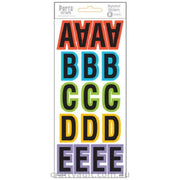 Alphabet Stickers Block Extra-Large Multi Colour 6 Sheets