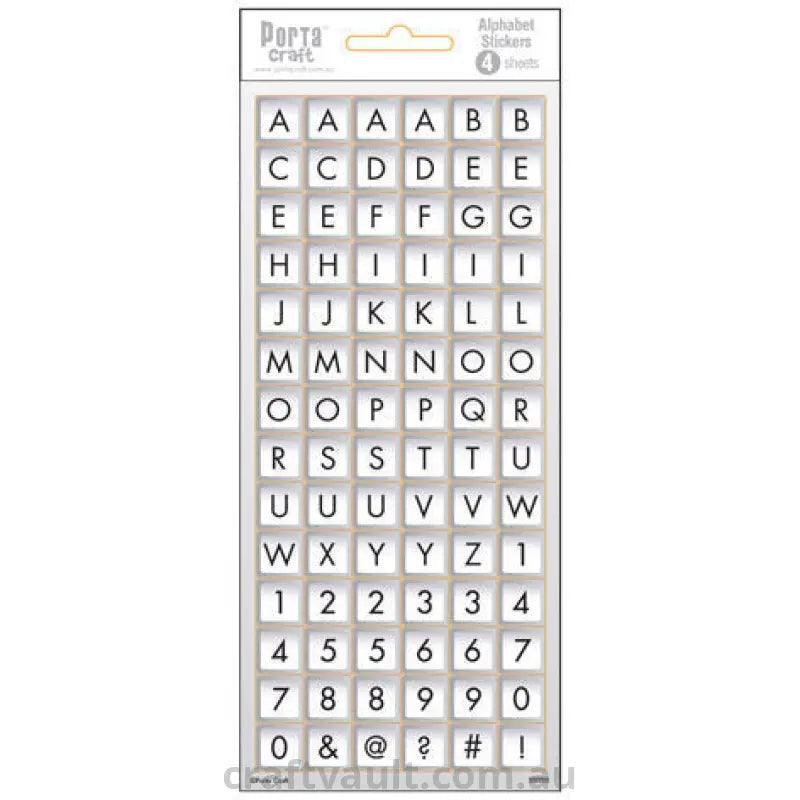 Alphabet Stickers Label Keyboard 4 Sheets