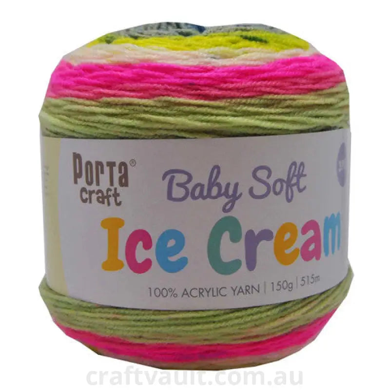 Baby Ice Cream Yarn 150g 515m 3ply Allsorts