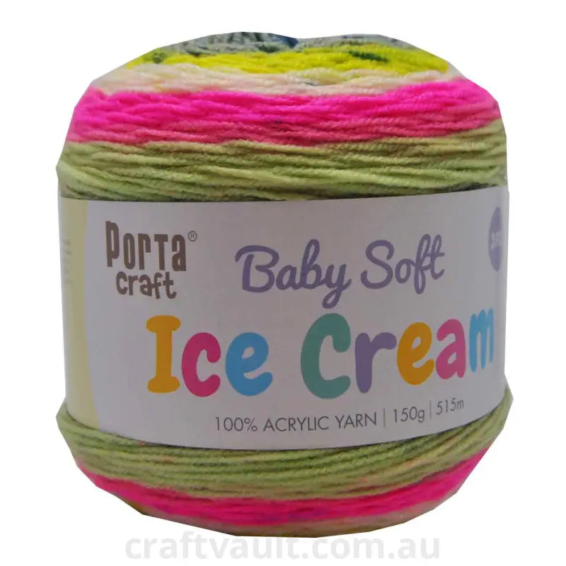 Baby Ice Cream Yarn 150g 515m 3ply Allsorts