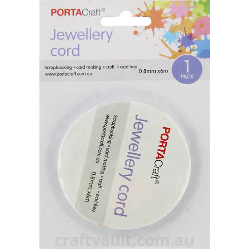 Bead & Jewellery Cord Elasticated 0.8mm 6m Clear