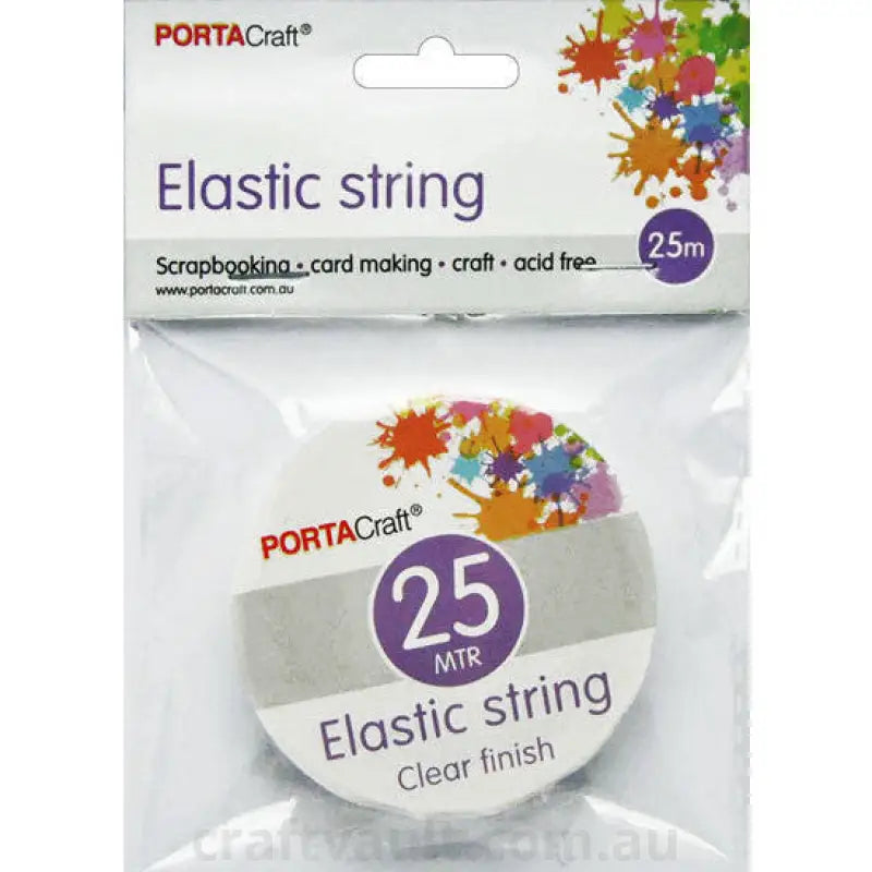 Bead & Jewellery Cord Elasticated 25m Clear