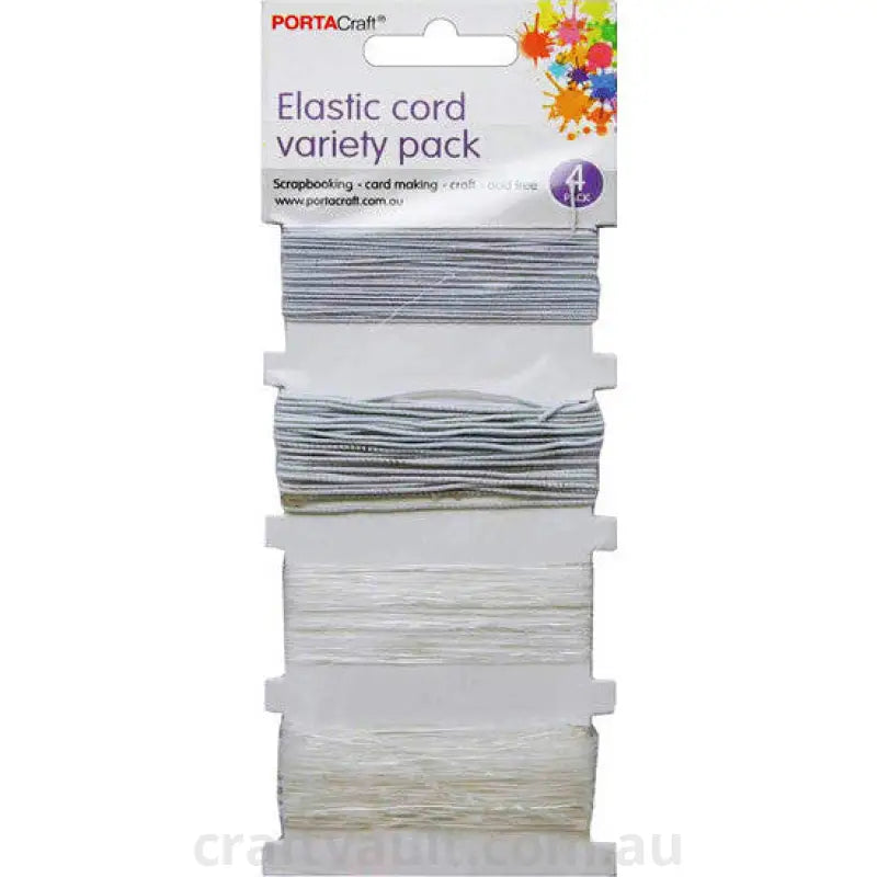 Bead & Jewellery Elastic Variety Pack 4pc