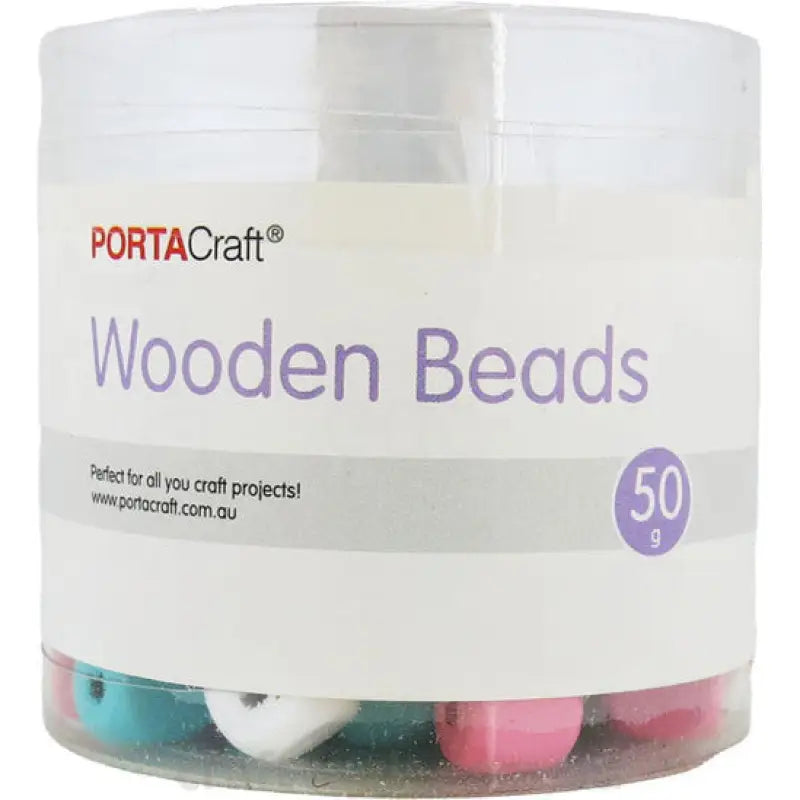 Beads Wooden Tube 10x10mm 50g Cubes Pastel