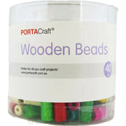 Beads Wooden Tube 6x11mm 40g Cylinder Multicolour