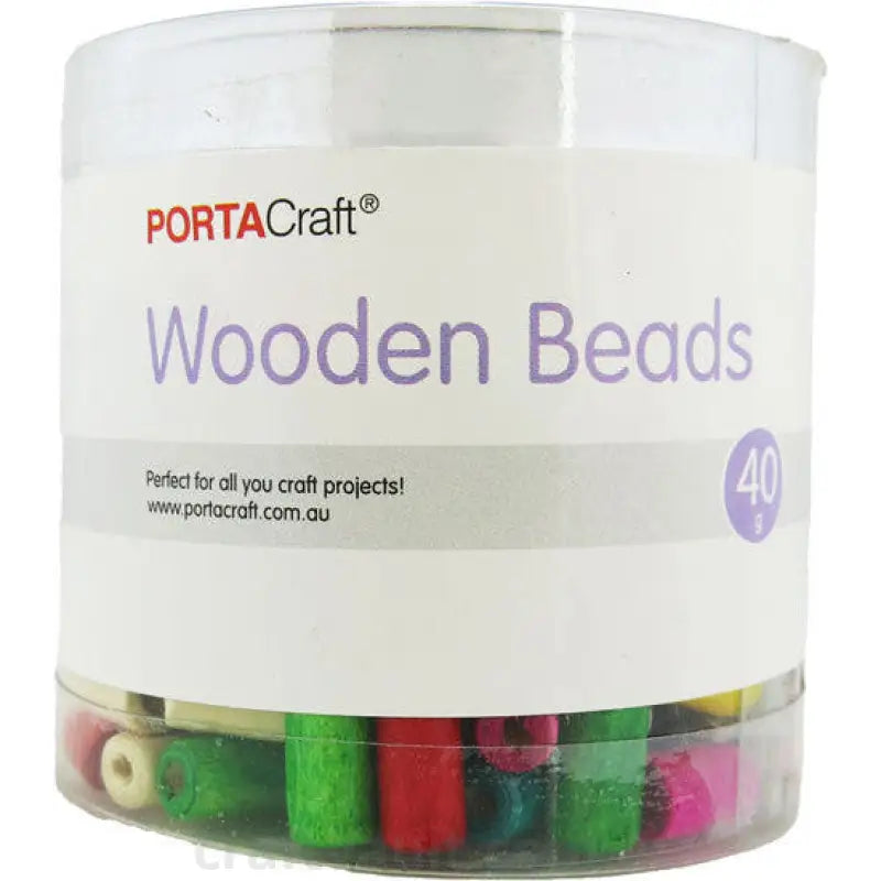 Beads Wooden Tube 6x11mm 40g Cylinder Multicolour