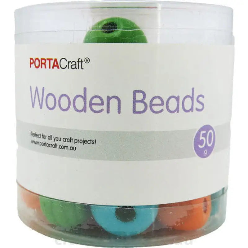 Beads Wooden Tube Assorted Shapes 50g Fluro