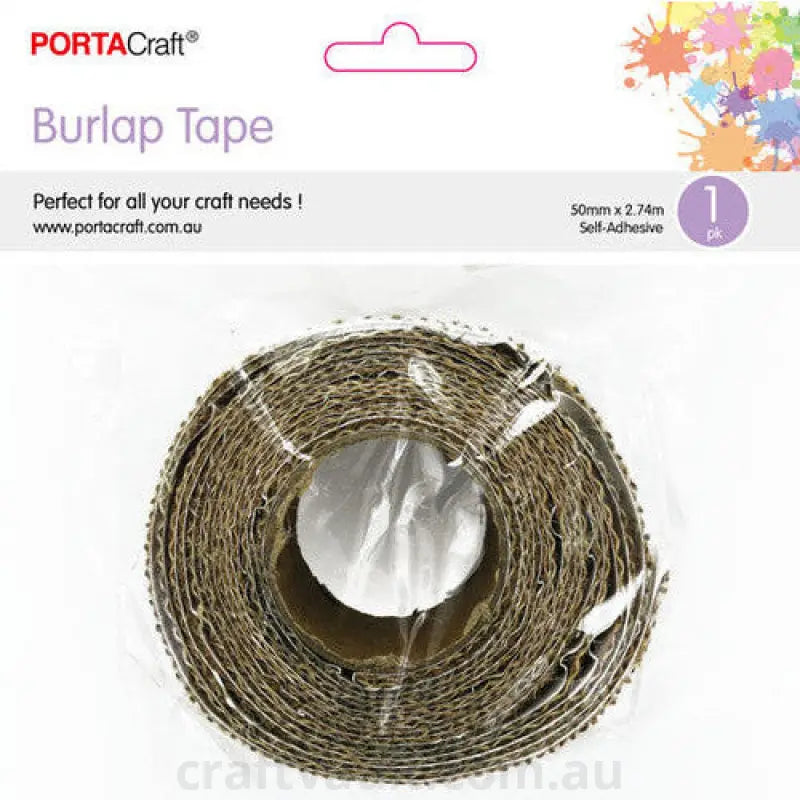 Burlap tape 50mm x 2.74m Self-Adhesive