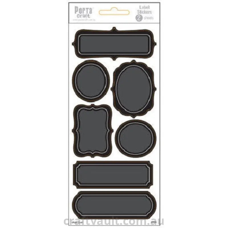 Chalkboard Label Stickers Ornate 2 Sheets