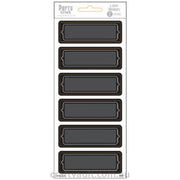 Chalkboard Label Stickers Rectangles 2 Sheets