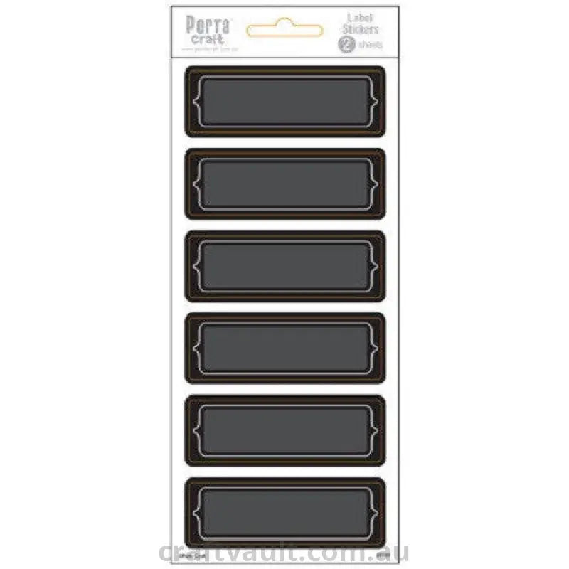 Chalkboard Label Stickers Rectangles 2 Sheets