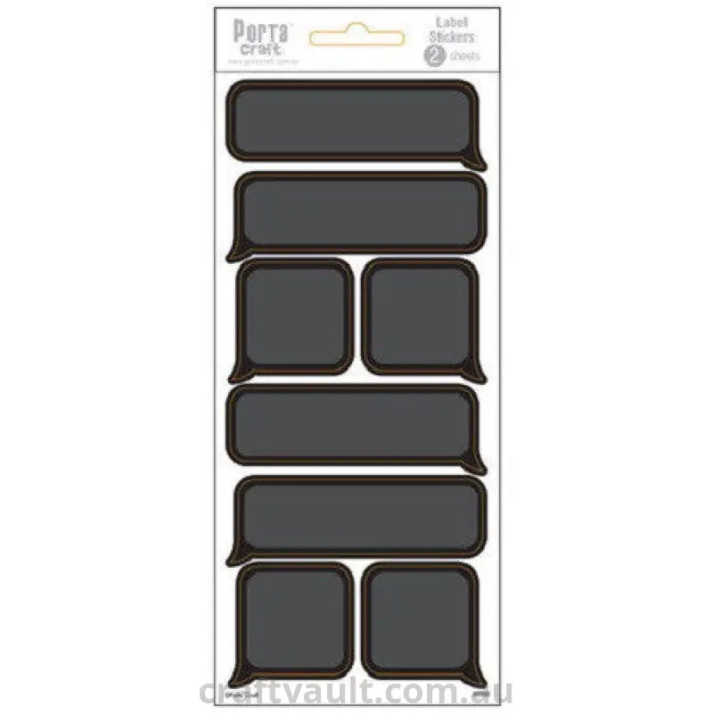 Chalkboard Label Stickers Speech Bubble 2 Sheets