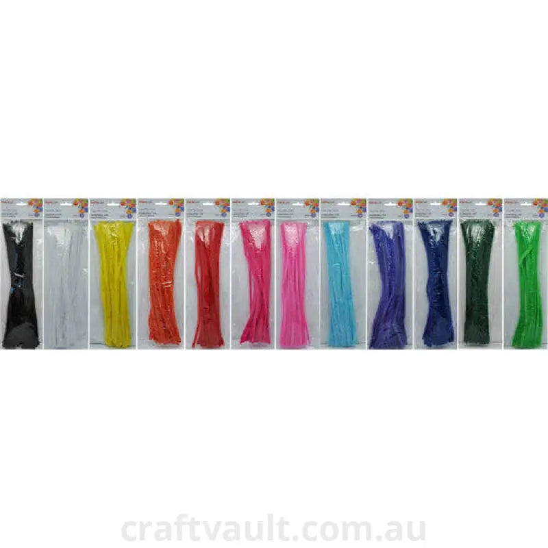 Chenille Stems 6mm 36pc 12 Asst Solids