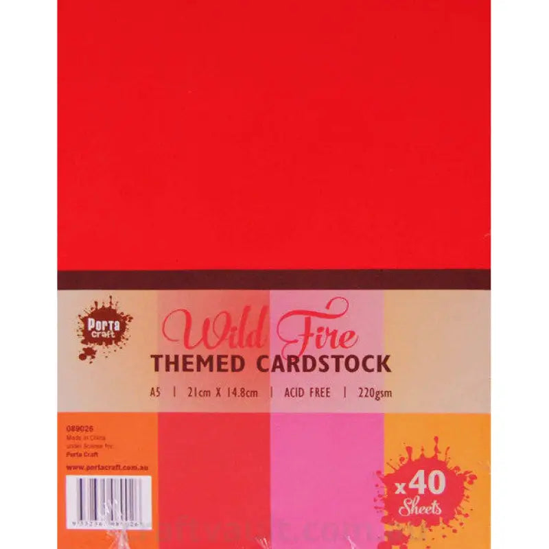 Colour Block A5 220gsm 40pk Wild Fire