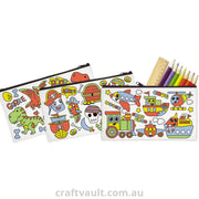 Colour In Pencil Cases Boy 6 Assorted