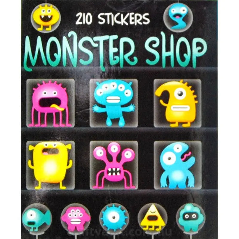 Copy of Sticker Books Monster Shop 210 Stickers