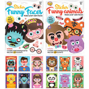 Sticker Kit Funny Faces 2 Assorted