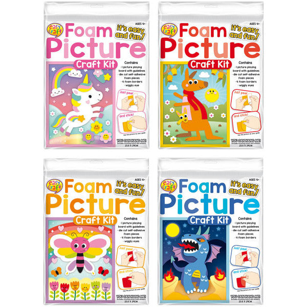 Foam Craft Kit 4 Assorted
