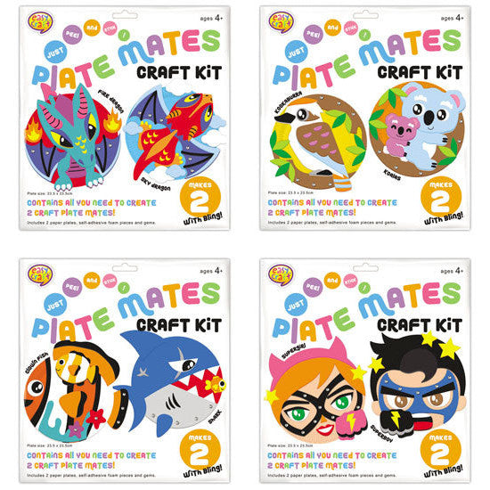 Plate Mates Craft Kit 2pk 4 Assorted