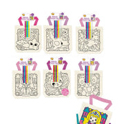 Colour In Canvas Bags Girls 6 Assorted (Set A)
