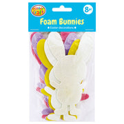 Foam Standing Bunnies Colour Mix 8pk