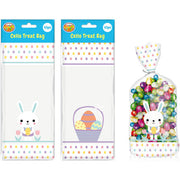 Printed Easter Cello Treat Bags (10x25cm) 10pk