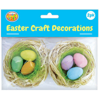 Nests with Easter Eggs (2 Pack)