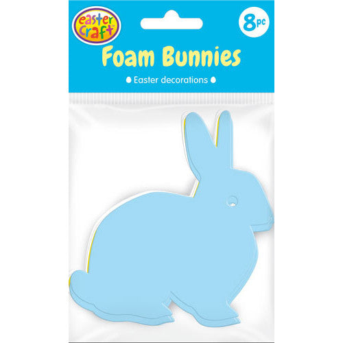 Foam Crouching Bunnies 8pk