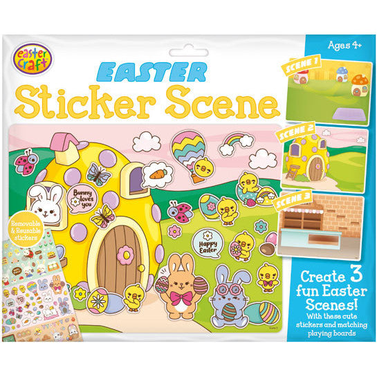 Porta Craft Easter Sticker Scene Kit 3pk