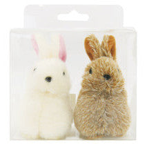 Fluffy Easter Bunnies 10cm (2 Pack)